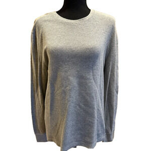 BANANA REPUBLIC MENS LIGHT GRAY THERMAL LONG SLEEVE TOP